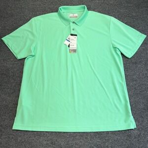 Grand Slam Golf Polo Men Green Performance Shirt Moisture Wicking Stretch NWT XL